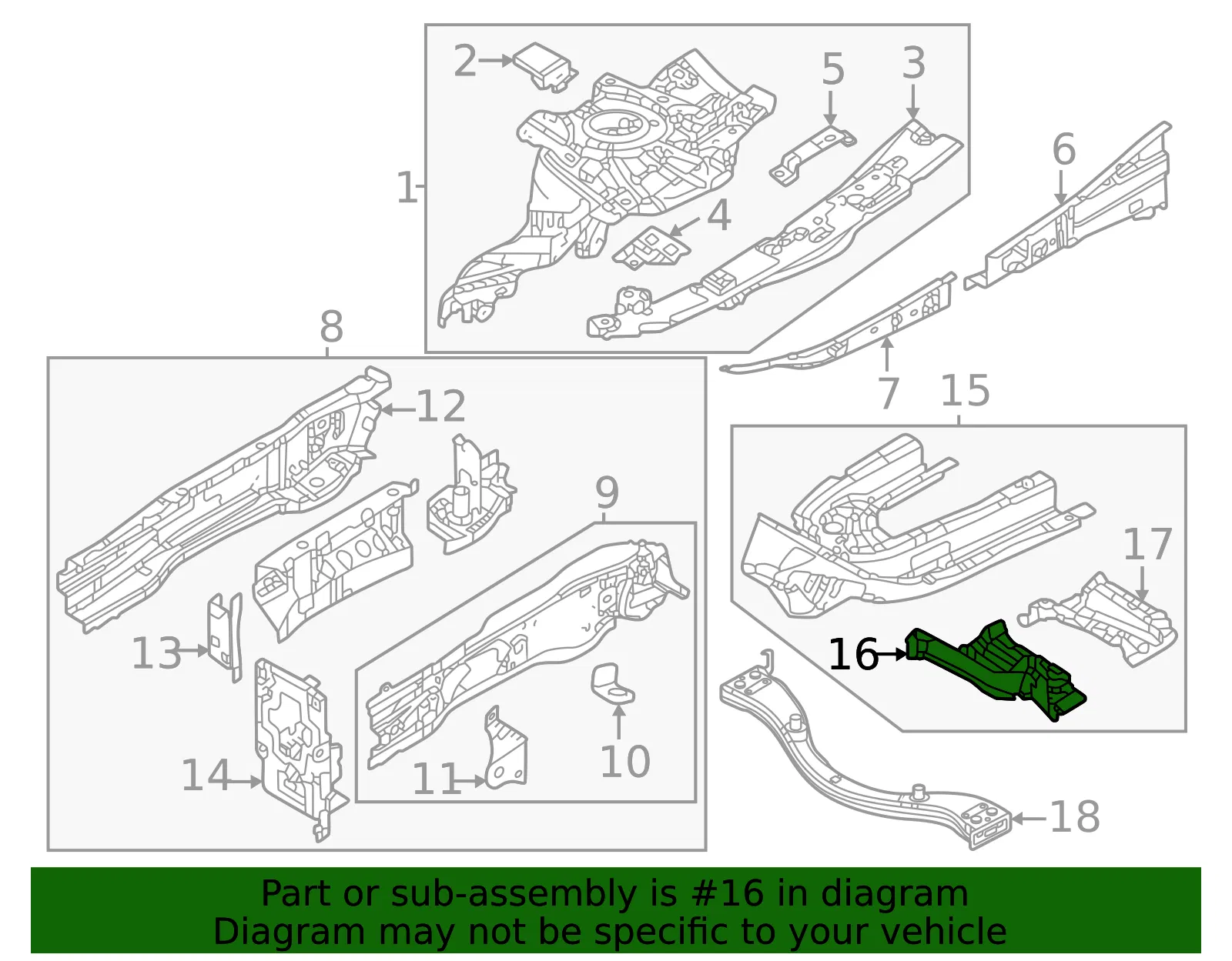 Frame Side Member Reinforcement - Mazda (va4053381) - view 2