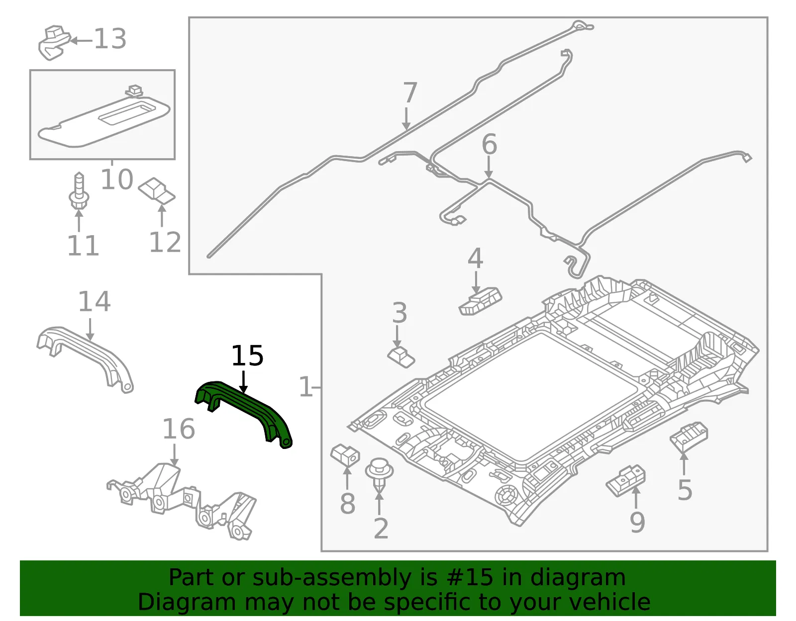 Interior Grab Bar - Mazda (va416947075) - view 2