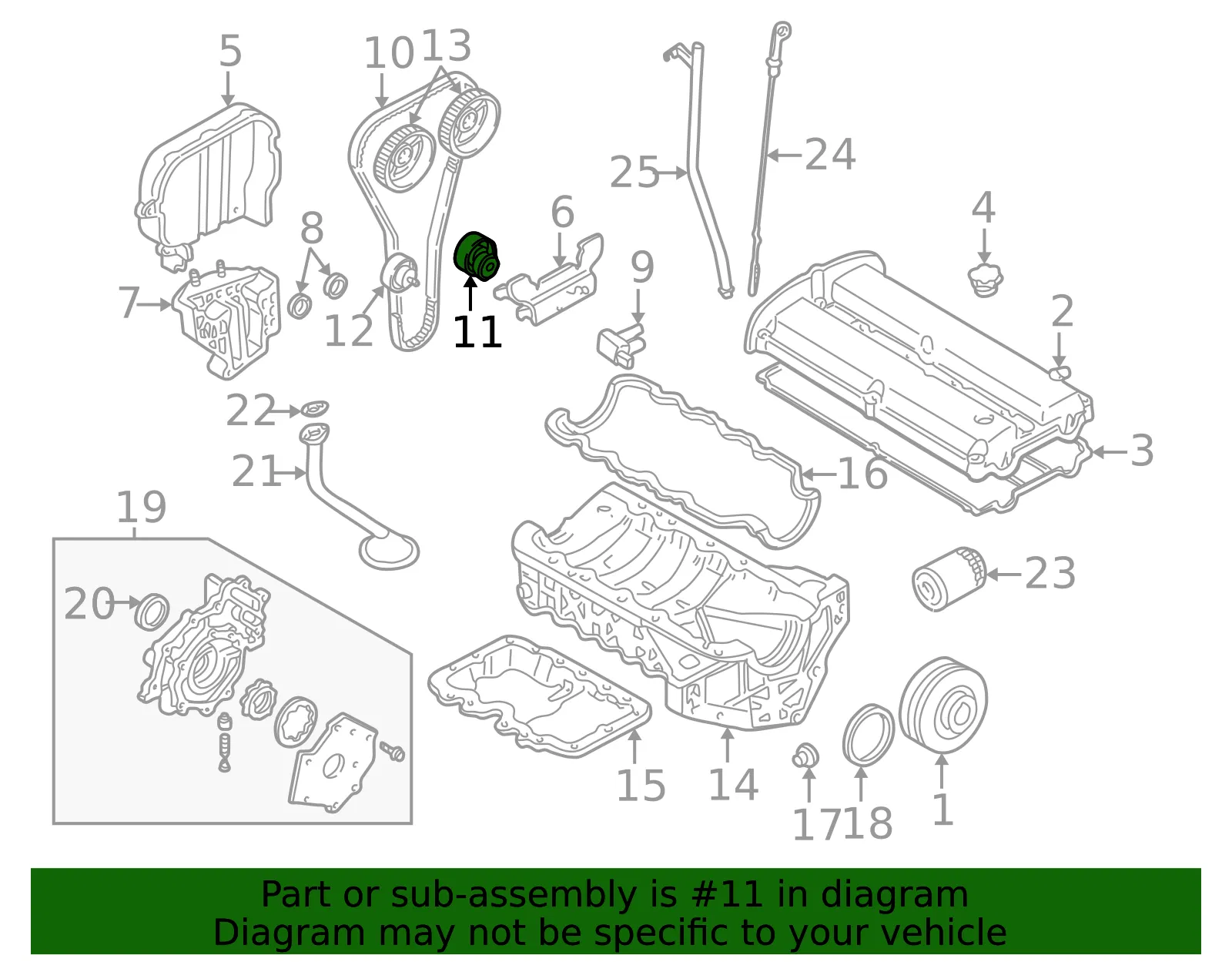 Tensioner - Mazda (yf0912700) - view 2