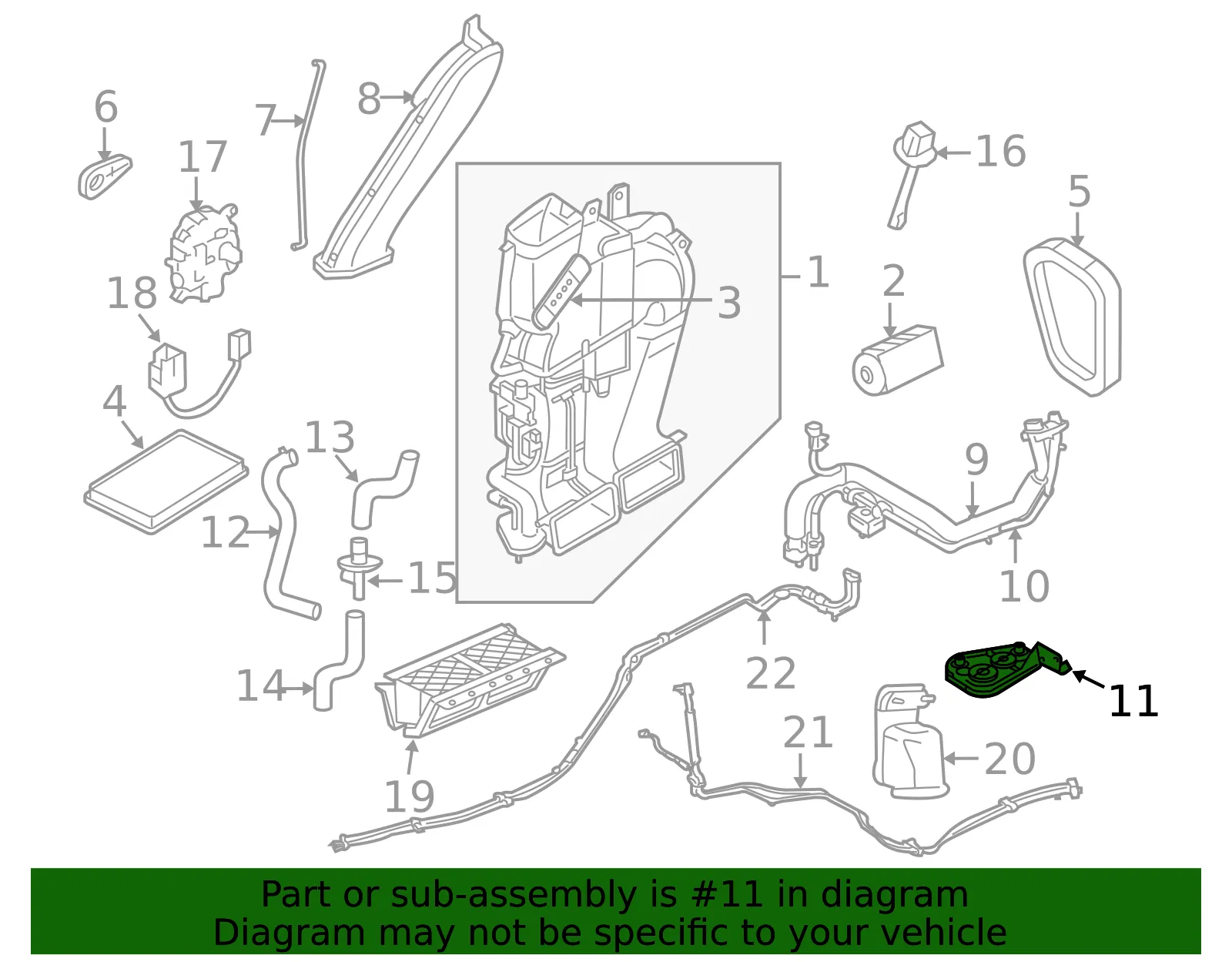 Retainer - Mazda (zzca13z57) - view 2