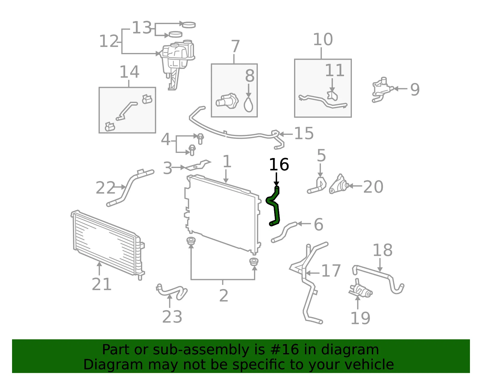 Lower Return Hose - Mazda (zzca15277) - view 2