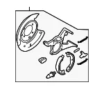 Backing Plate - Driver's Side (LH) - Mazda (ZZCA-44-39Z) - view 3
