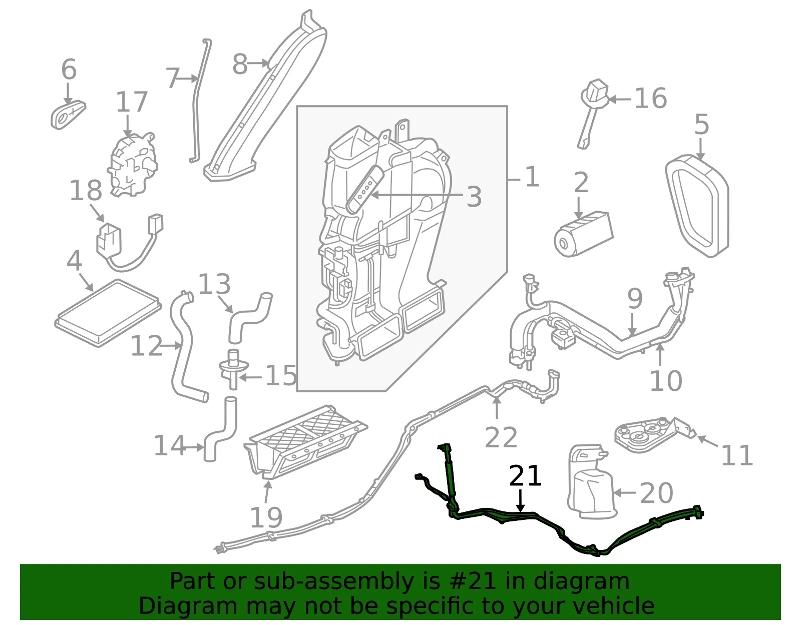 A/C Pipe - Mazda (zzca61831a) - view 2