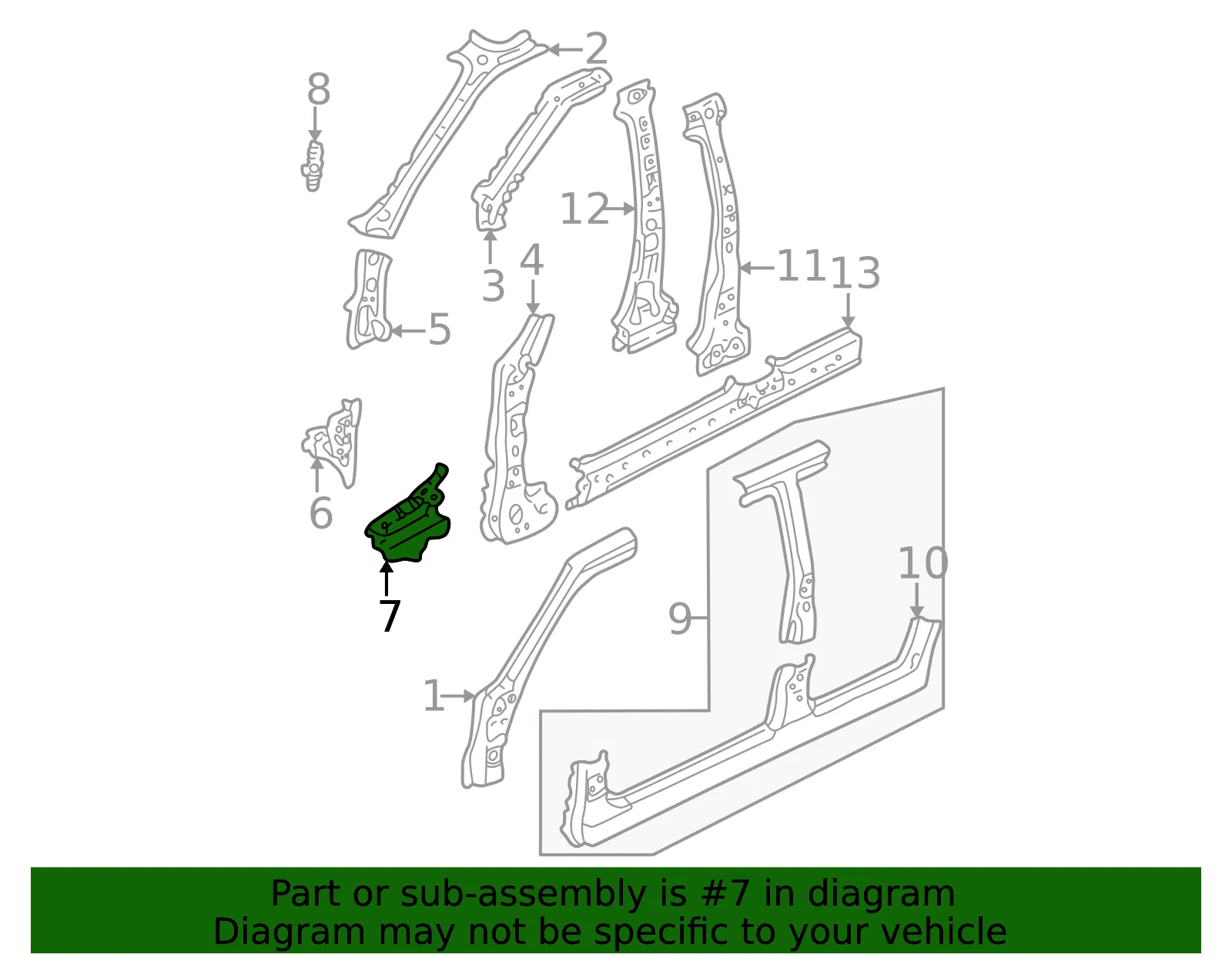 Cowl Side Panel - Mazda (zzda54287) - view 2