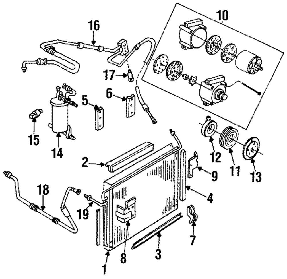 A/C Refrigerant Discharge Hose - Mazda (zzm261453)
